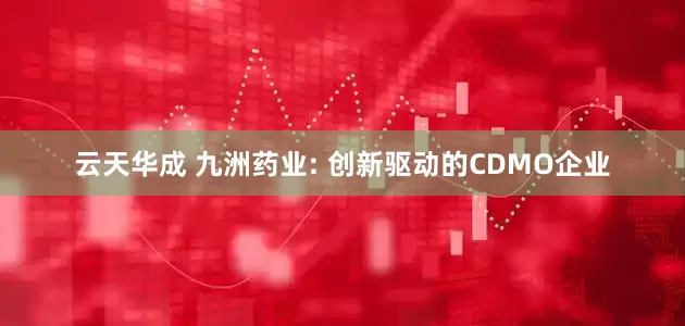 云天华成 九洲药业: 创新驱动的CDMO企业